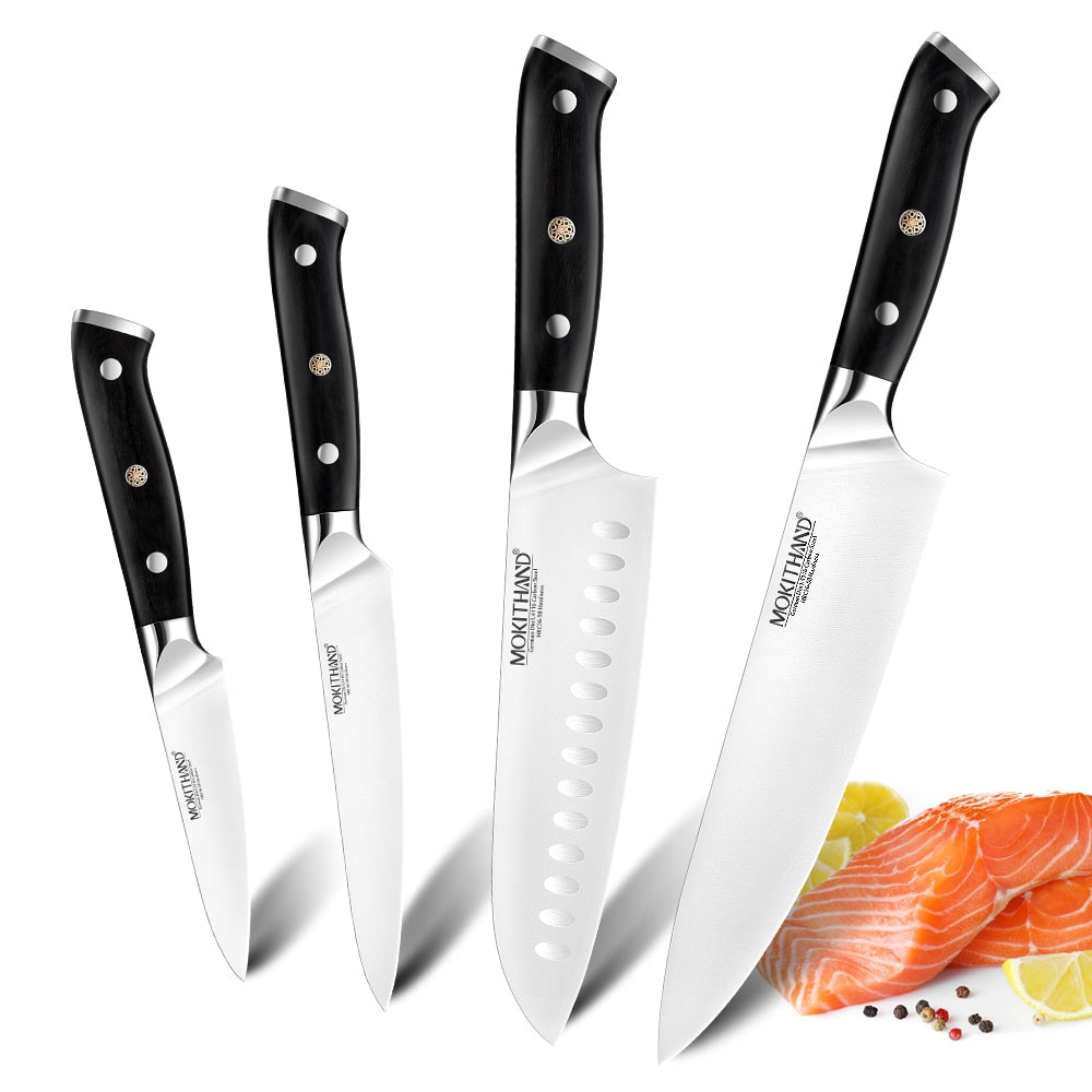 Japanese Kitchen Knives Sets 1.4116 High Carbon Steel Handmade Individual or sets