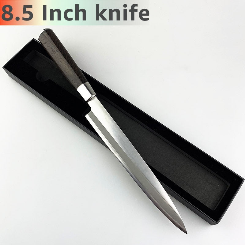 8.5/10.5in Japanese Sashimi Sushi Knife High Carbon Stainless Steel with Box