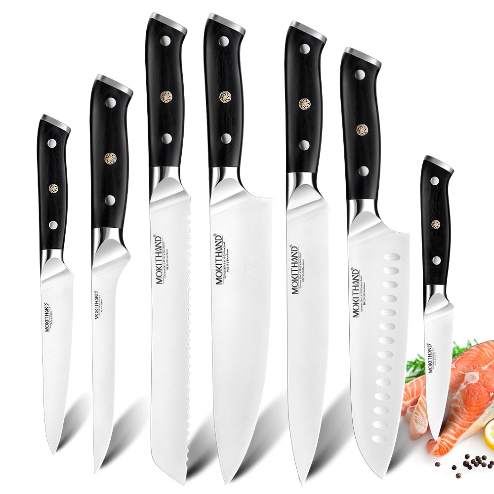 Japanese Kitchen Knives Sets 1.4116 High Carbon Steel Handmade Individual or sets