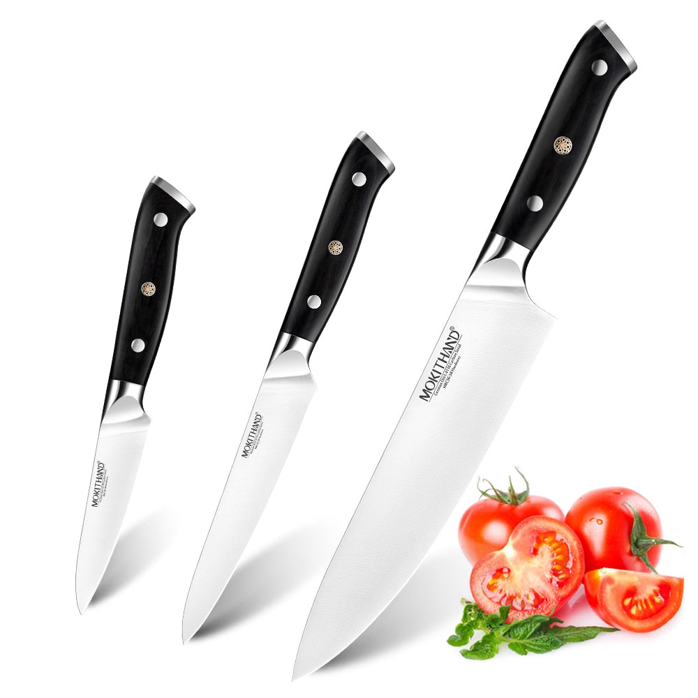 Japanese Kitchen Knives Sets 1.4116 High Carbon Steel Handmade Individual or sets