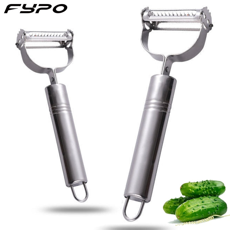 2 in1 Stainless Steel  Vegetable Potato Peeler Grater Julienne Cutter Kitchen Accessories