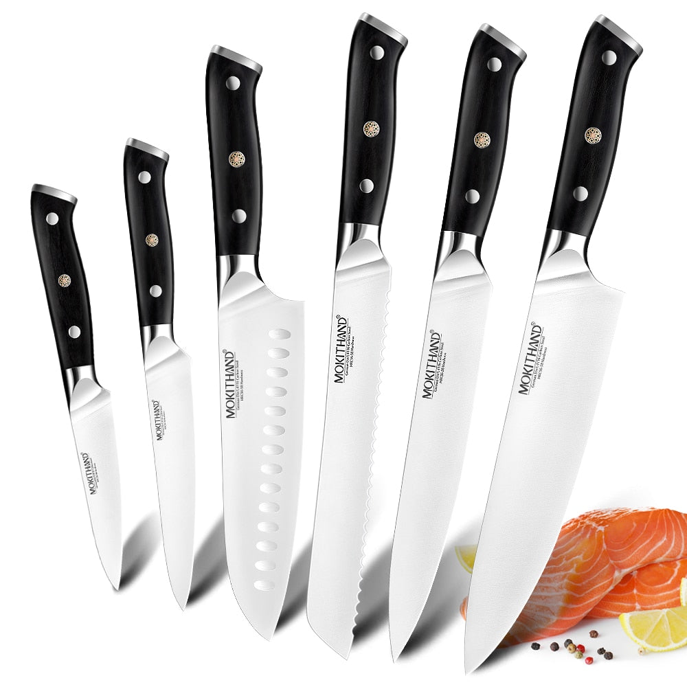 Japanese Kitchen Knives Sets 1.4116 High Carbon Steel Handmade Individual or sets