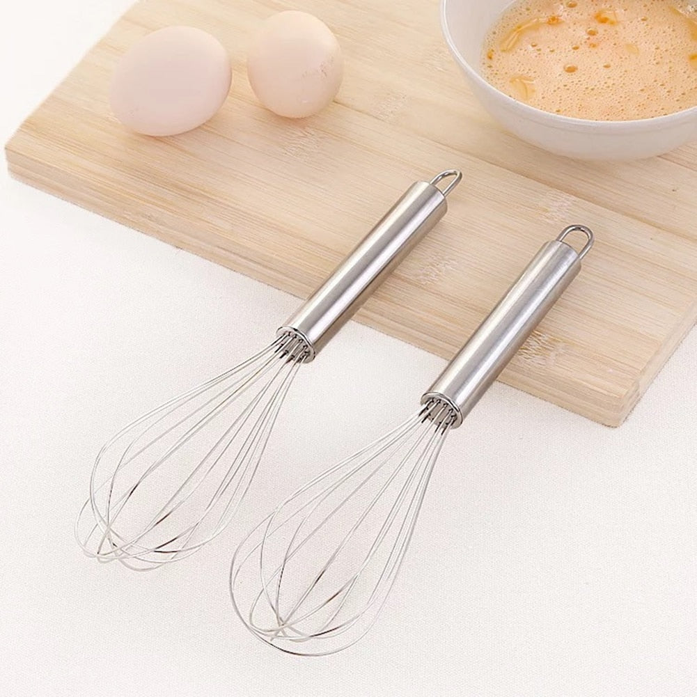 6/8/10/12 inches Stainless Steel Balloon Wire Whisk Manual