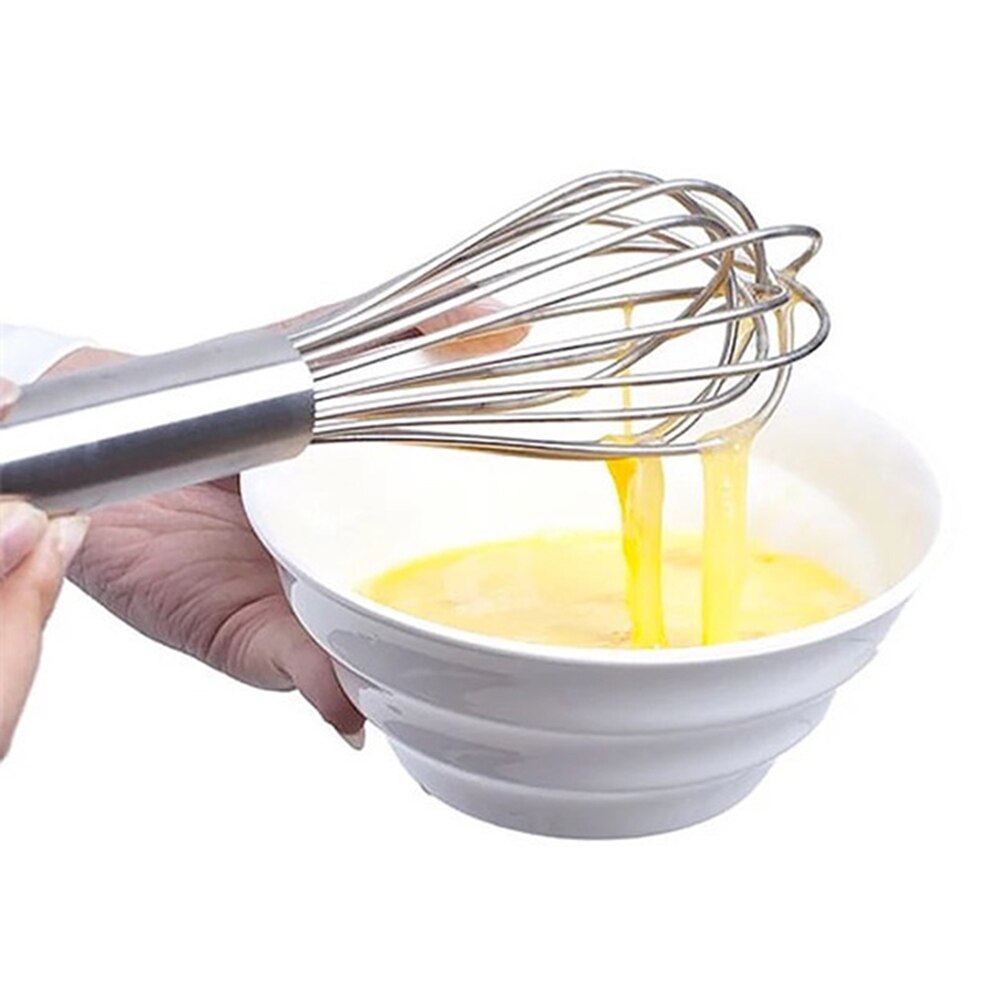 6/8/10/12 inches Stainless Steel Balloon Wire Whisk Manual