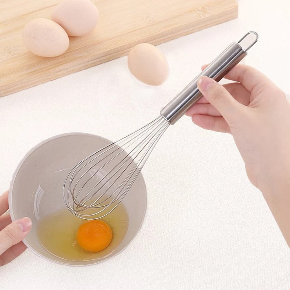 6/8/10/12 inches Stainless Steel Balloon Wire Whisk Manual