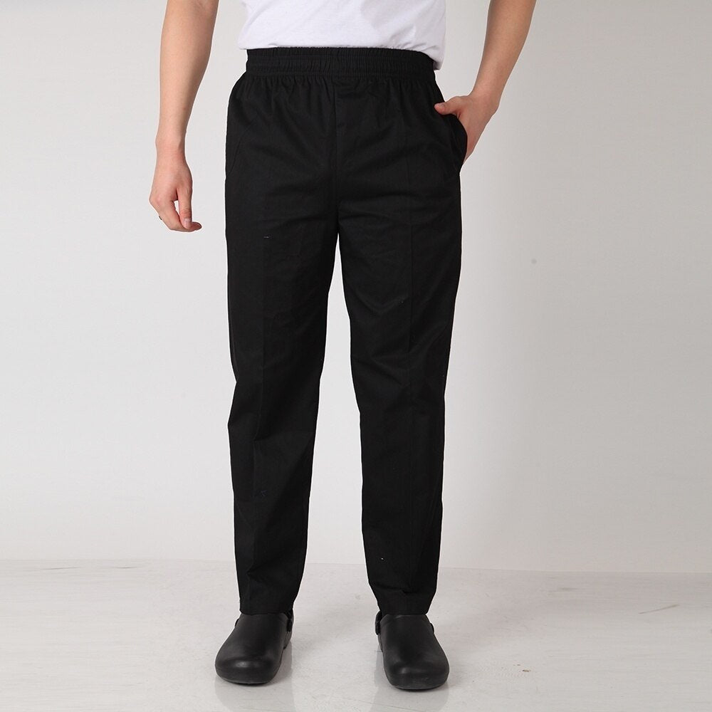 Chef Pants for Restaurant Kitchen Unisex Cook Works Lightweight Baggy Trousers