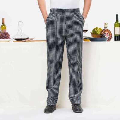 Chef Pants for Restaurant Kitchen Unisex Cook Works Lightweight Baggy Trousers