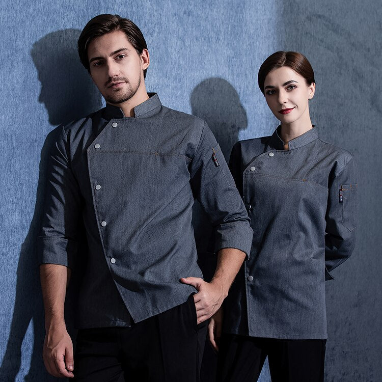 Men & Women Short/Long Sleeve Chef Jacket for Summer Head Chef Uniform Restaurant Hotel Kitchen