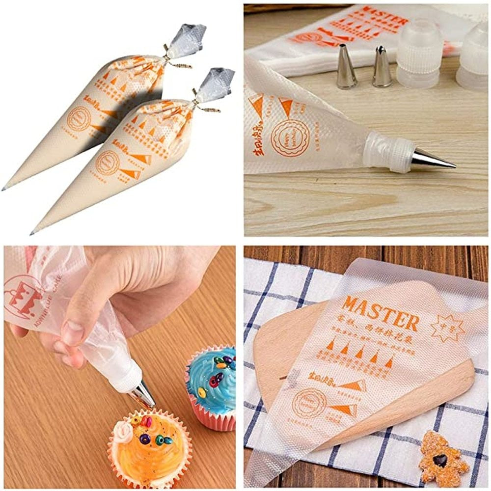 100/50/20pcs Disposable Pastry Bags Cake Cream Piping Bag for Cake Design Decorating Tools Kitchen Baking Accessories