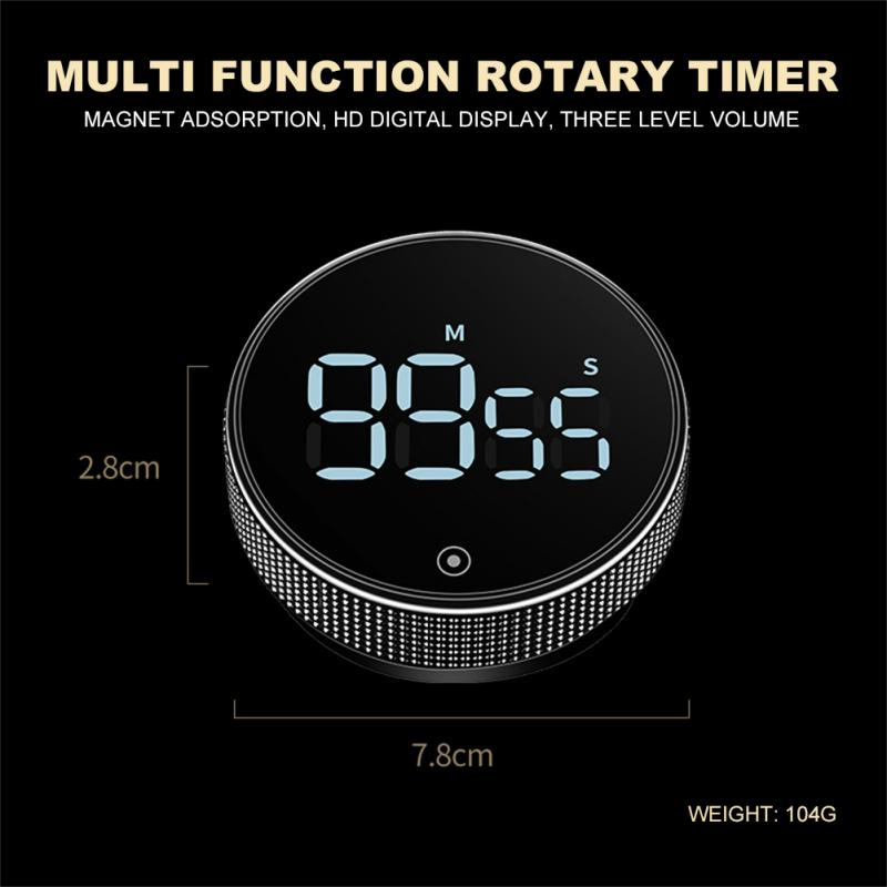 LED Digital Kitchen Timer For Cooking Shower Study Stopwatch Alarm Clock Magnetic Electronic Cooking Countdown Time Timer New