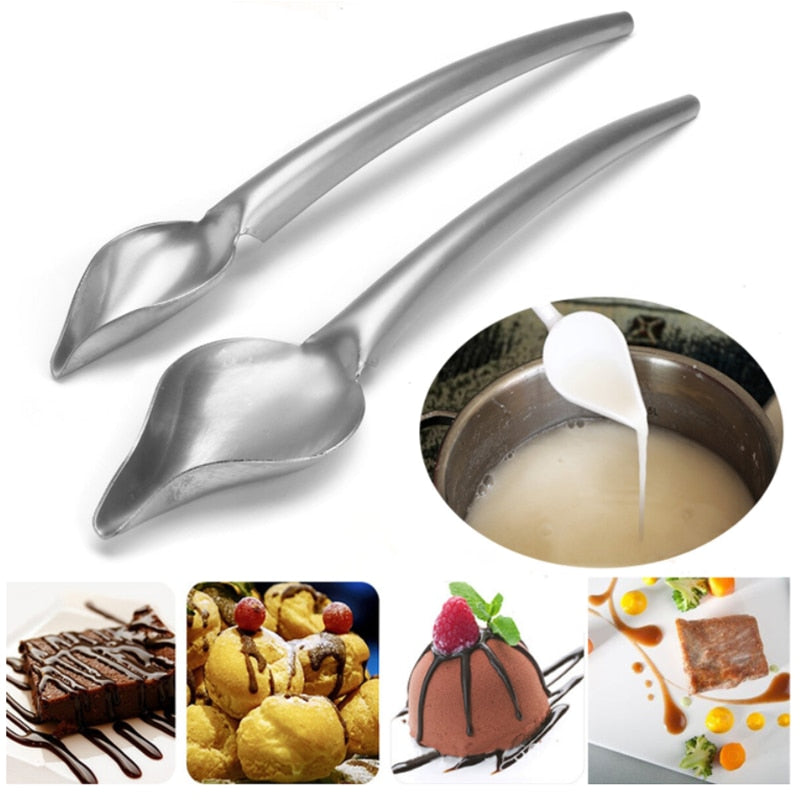 ChefValon Sauce Plating Decorating Design Spoon