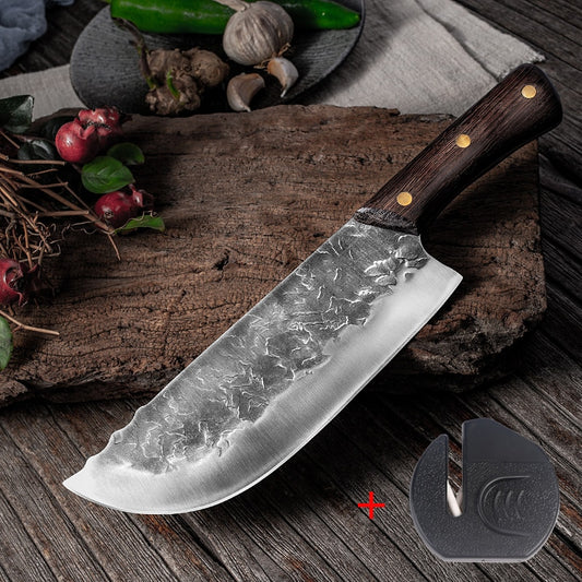 Stainless Steel Handmade Forged Vegetable Chopper Meat Cleaver