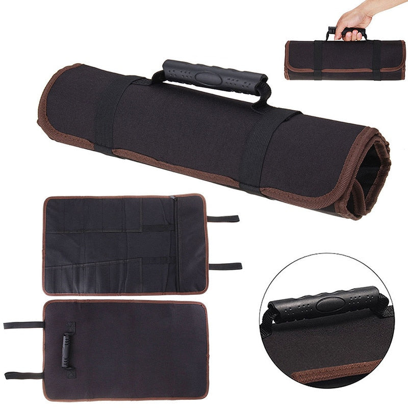 Chef Knife Bag Roll Carry Case w/Durable Storage Pockets